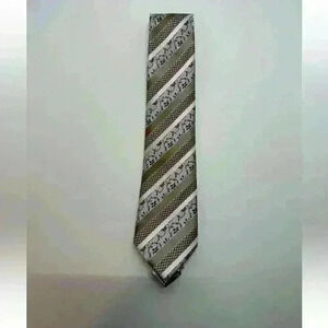 Unbranded Mens Tie Tans/Golds